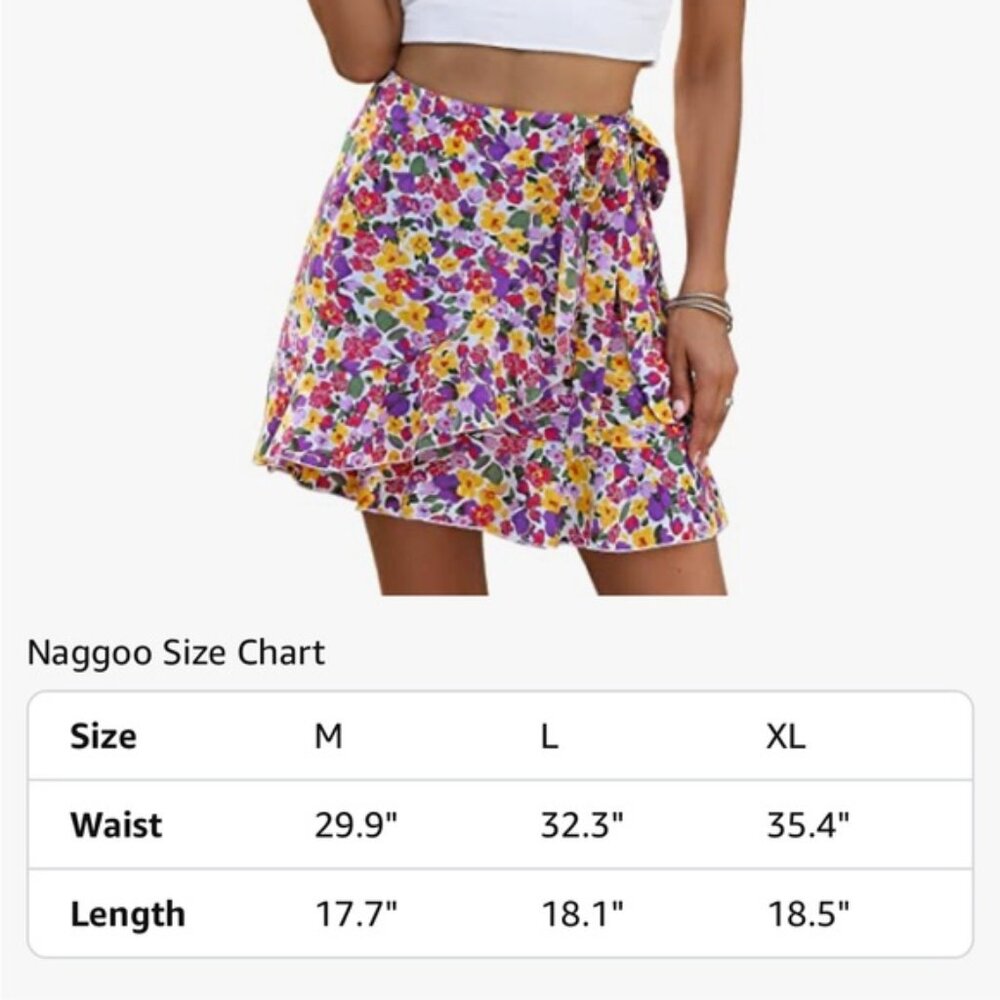 Floral Wrap Skirt